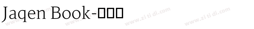 Jaqen Book字体转换